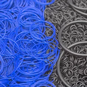 Niebieskie i czarne uszczelki